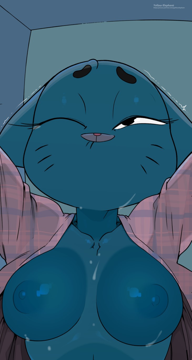 boobs, boobs focus, nicole watterson, the amazing world of gumball, tits, tits focus, yellow elephant