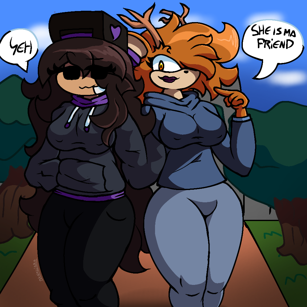 argentina bitch black_eyes brown_hair criminal fnf fnf_oc friday_night_funkin furry long_hair nahiara_aguirre nahira nahira_(friday_night_funkin_oc) sonic_(series) sonic_oc
