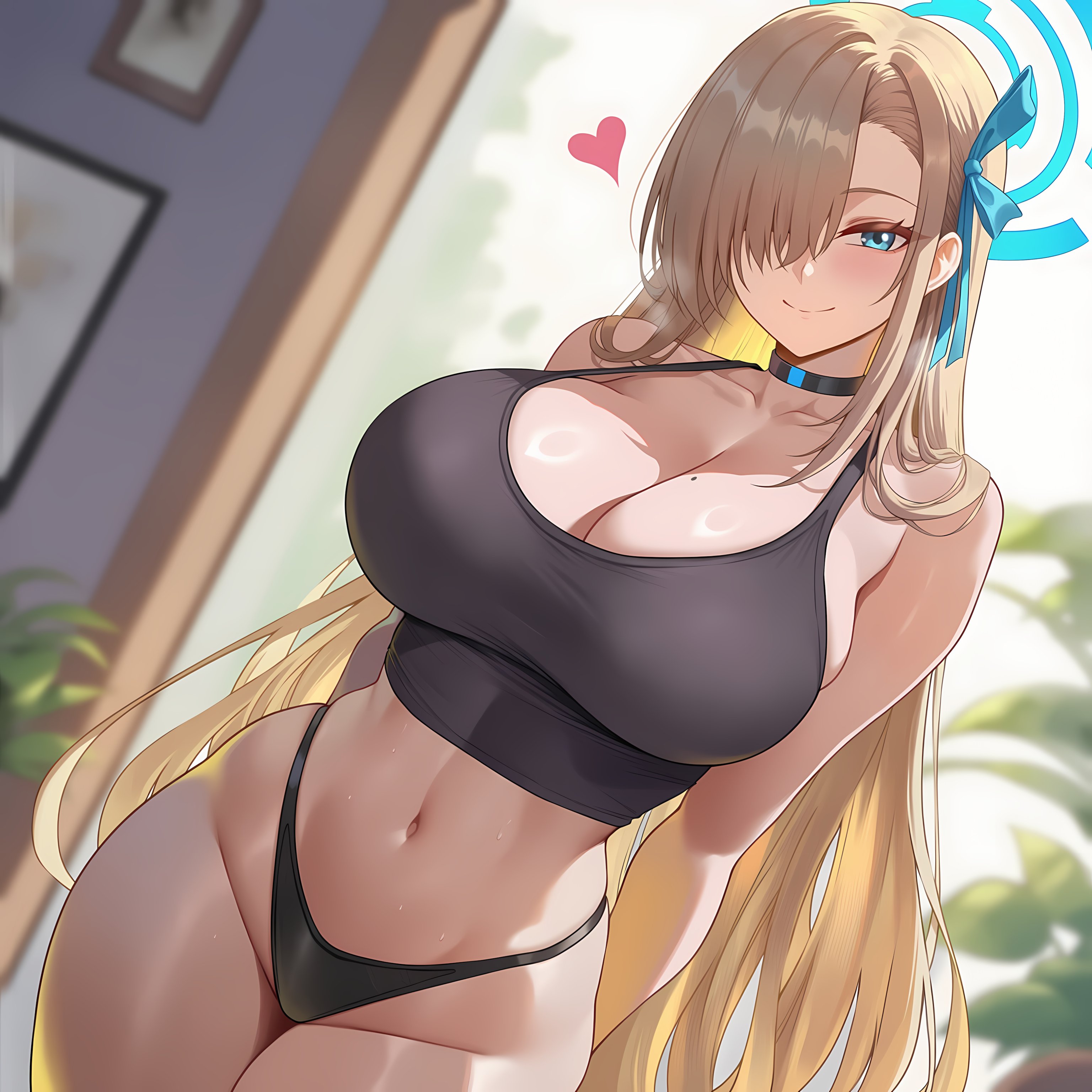 1girls, ai generated, asuna (blue archive), blue archive, breasts, female, female focus, female only, large breasts, light skin, light-skinned female, looking at viewer, roxor, solo, thick thighs, thighs, wide hips