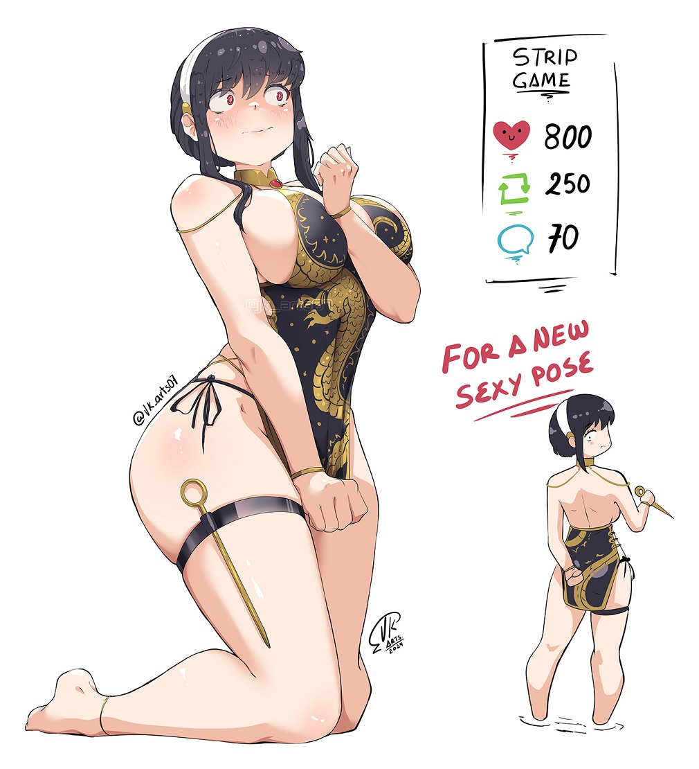 1girls, adoptive mother, adult, adult female, anime milf, ankles, bare calves, bare hands, bare hips, bare knees, bare legs, bare shoulders, bare soles, bare thighs, barefoot, big breasts, black dress, black hair, black outfit, black topwear, black-haired female, blush, blush face, blushing female, breasts, busty, busty female, busty milf, calves, chinese clothes, chinese dress, clothes, collarbone, curvaceous, curvaceous body, curvaceous female, curvaceous figure, curvaceous hips, curvy, curvy body, curvy female, curvy figure, curvy hips, dress, earrings, embarrassed expression, embarrassed female, exposed arms, exposed hips, exposed legs, exposed shoulders, exposed skin, exposed thighs, exposed toes, feet, female, female focus, female only, fingers, full body, groin, hairband, high resolution, highres, hot milf, hourglass figure, jk arts07, knees, large breasts, lean figure, legs, long hair, mature, mature female, milf, narrow waist, outfit, plump breasts, red eyes, red-eyed female, shame, shoulders, sidelocks, simple background, slender body, slender waist, slim waist, soles, solo, spy x family, thick thighs, thighs, toes, topwear, white background, white hairband, wide hips, yor briar, yor forger, young milf, young woman and milf