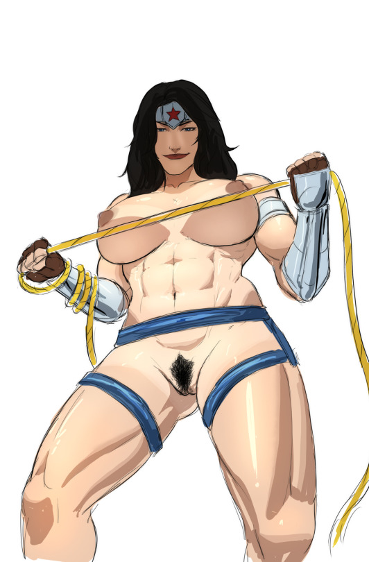 1girls, bare shoulders, belly, black hair, blue eyes, breasts, dc, dc comics, diana prince, female, female only, justice league, large breasts, lasso, lasso of truth, legs, long hair, muscles, muscular, muscular female, naavs, navel, nipples, pubic hair, pussy, solo, tagme, thighs, tiara, topless, vagina, wonder woman, wonder woman (series)