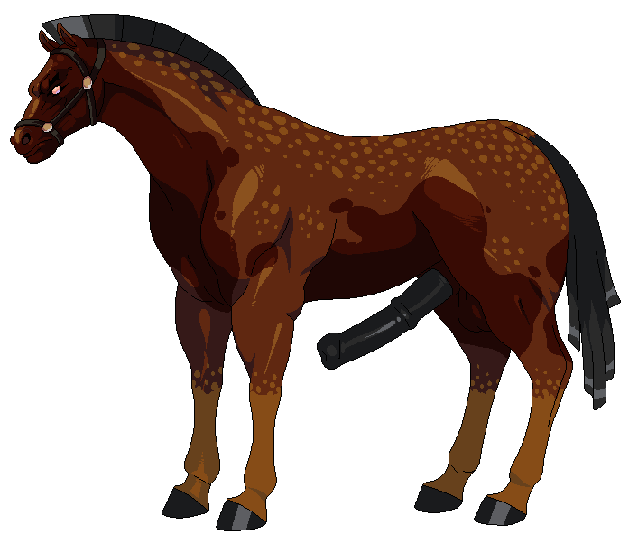 animal_genitalia animal_penis breeding_season equine equine_penis feral horse horsecock male_only pixel_art transparent_background