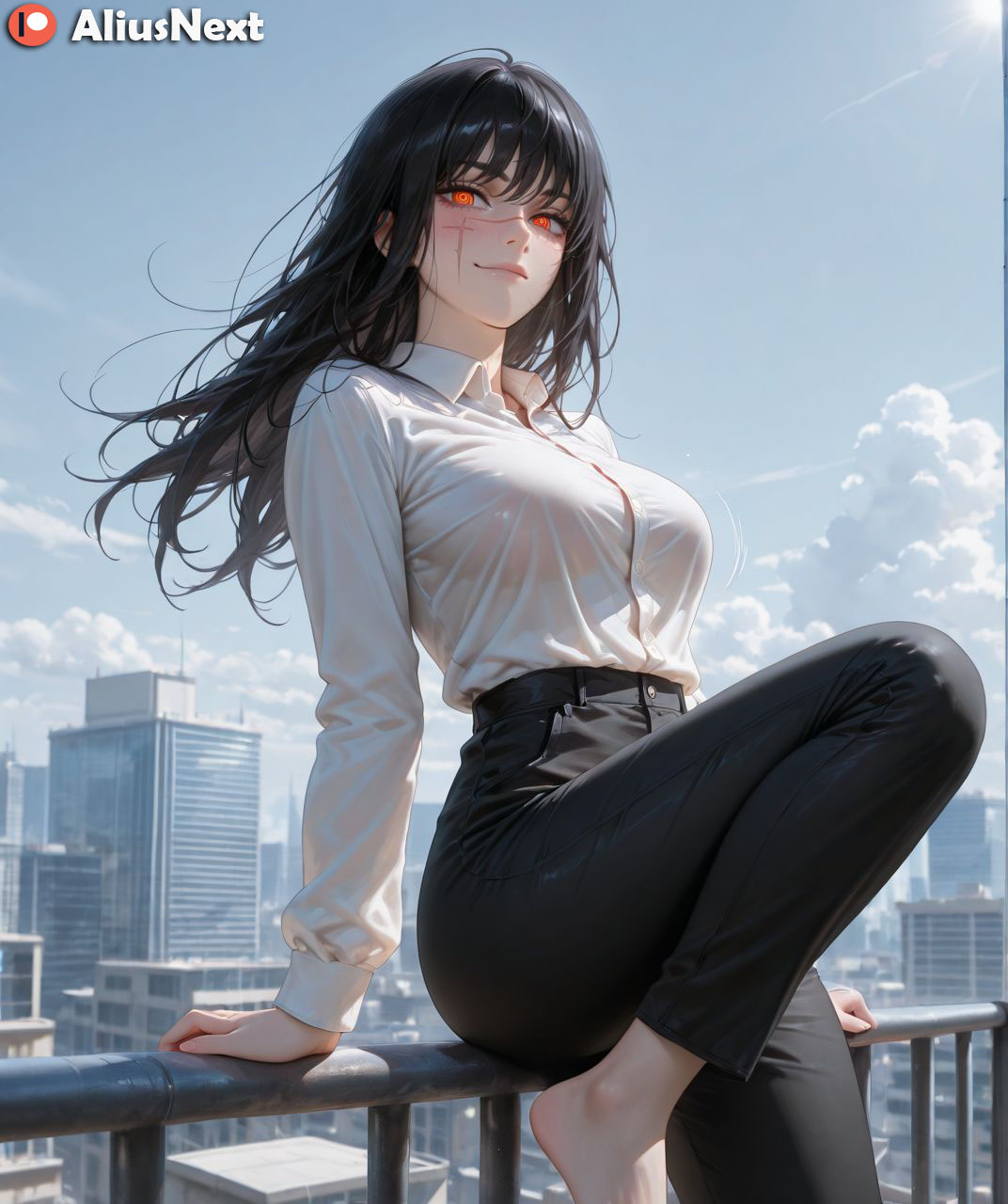1girls, 2025, ai generated, aliusnext, anime, ass, big ass, big breasts, black hair, breasts, chainsaw man, female, female only, hi, high, highres, huge ass, huge breasts, light skin, light-skinned female, lingerie, massive ass, massive breasts, mature, mature female, mitaka asa, patreon, red eyes, res, resolution, style, sweat, sweatdrop, sweating, sweaty, sweaty body, sweaty breasts, thick, thick ass, thick hips, thick legs, thick lips, thick thighs, uncensored, username, voluptuous, voluptuous body, voluptuous female, watermark, yoru (chainsaw man)