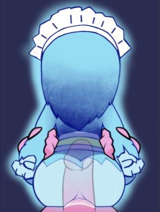 ass, bubble ass, bubble butt, female, ghost, ghost girl, male, penis, pink penis, tower heroes, voca (tower heroes), yurei voca (tower heroes)