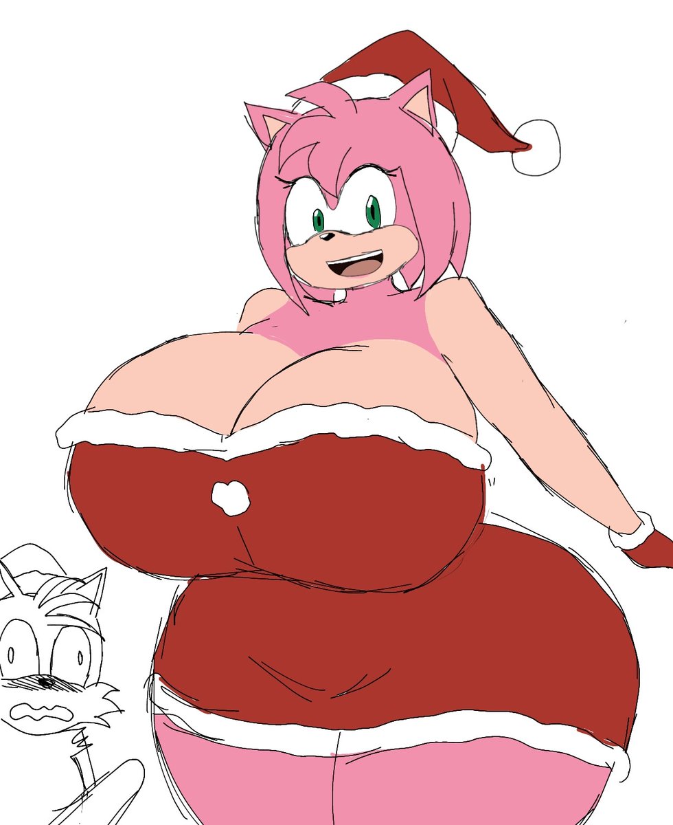 1boy, 1female, 1girls, amy rose, erection, female, fox, male, miles prower, miles tails prower, momiji (artist), no, sega, solo female, sonic (series), sonic the hedgehog (series), tails the fox