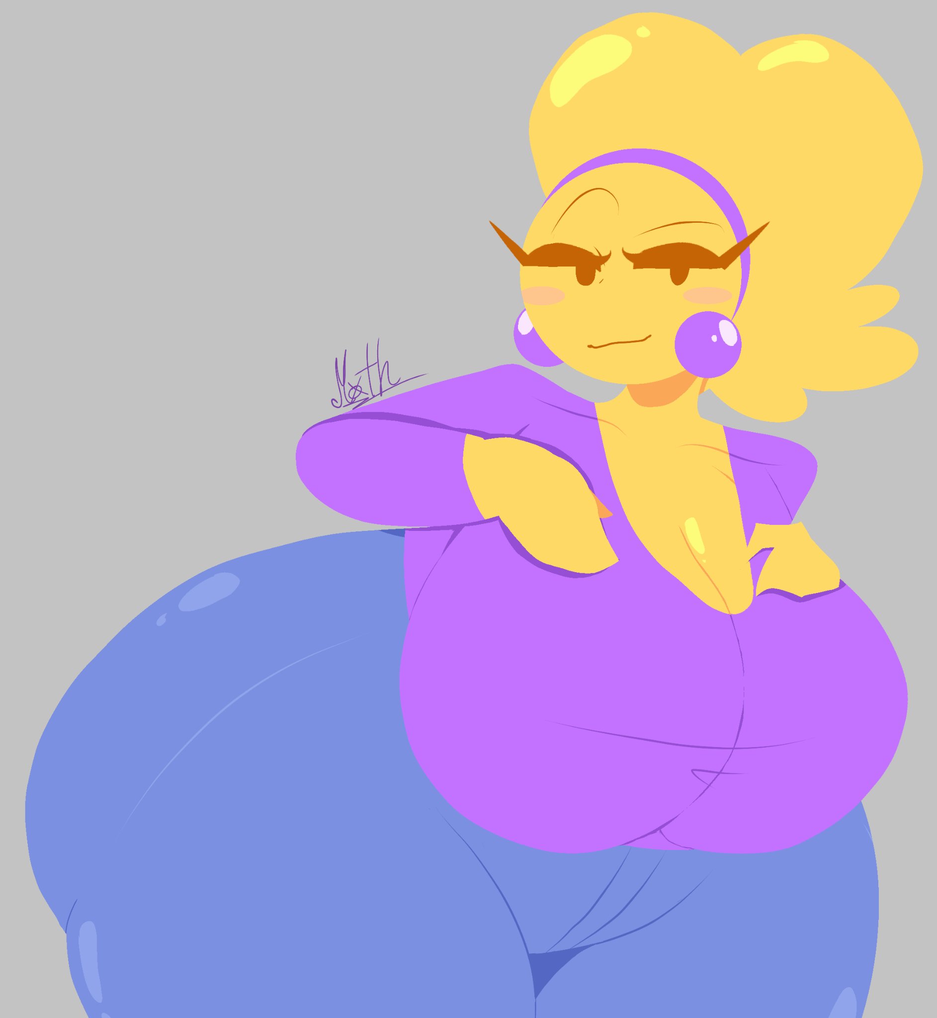 bedroom eyes, big ass, big breasts, blush, blushing at viewer, breedable hips, dreamworks face, emoji, emoji (race), emojifam (sssir8), fanart, fully clothed, m0th, milf, mob face, moonraige, moonstadew, ms. bethany, original, original character, someone else's oc, thicc