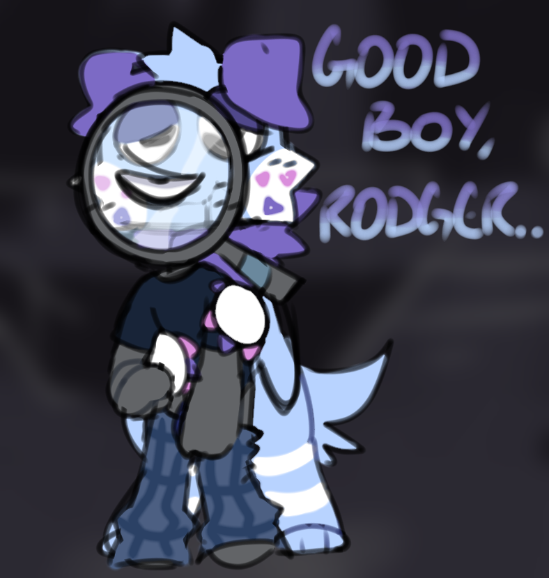 alpha sleeper rodger, dandy's world, drooling, fun partygoer goob, furry, goob (dandy's world), male only, pleasure face, rodger (dandy's world), standing doggy style