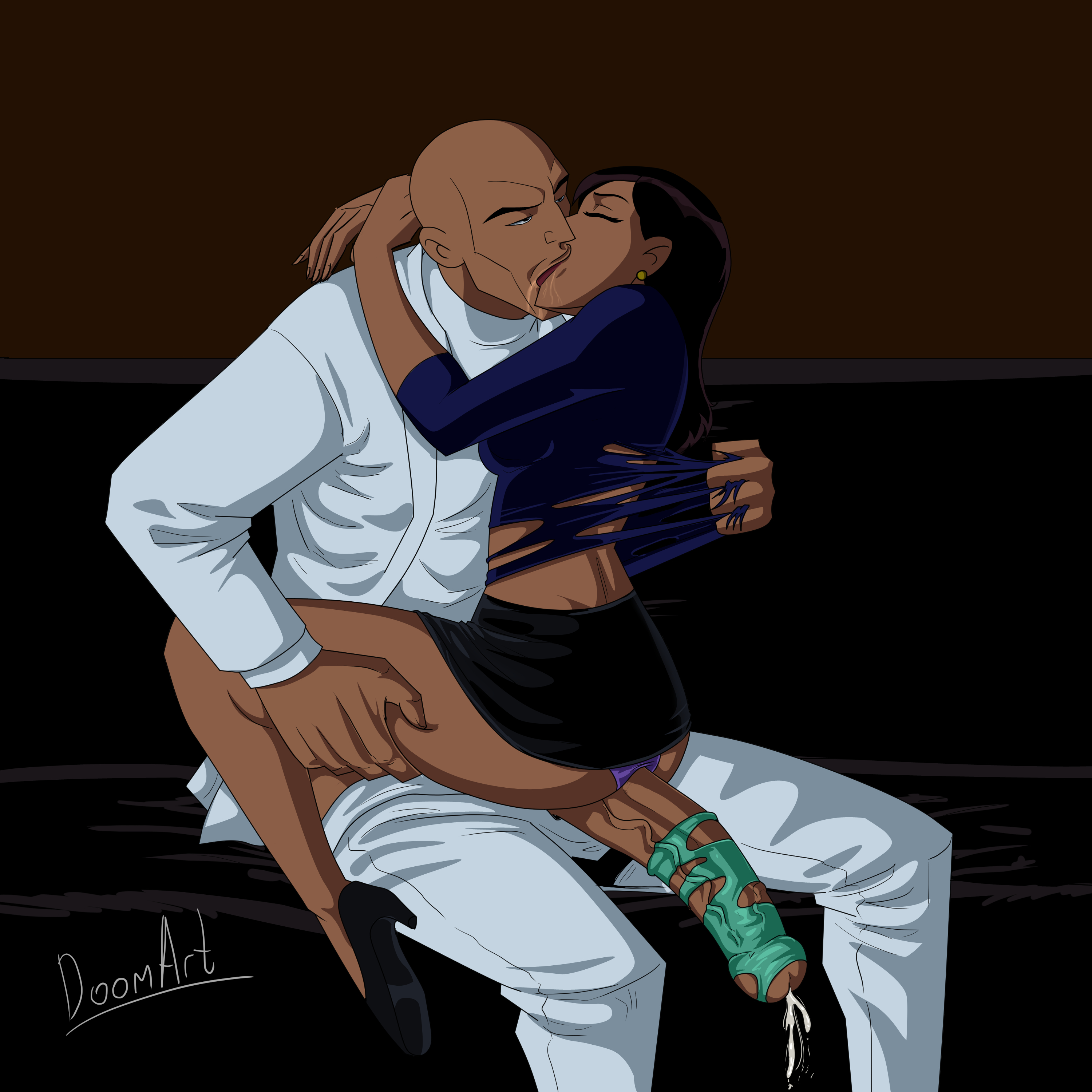 bad end, bald, bald male, big penis, broken condom, cheating, cheating wife, condom, corruption, cucked by villain, dc comics, dcuaom, deep kissing, doomart, enemies, enemies with benefits, female, french kiss, french kissing, huge cock, imminent penetration, imminent sex, kiss, kissing, leaking cum, leg grab, lex luthor, lois lane, making out, male, miniskirt, penis, ripped clothing, ripping clothing, saliva, sitting on lap, skirt lift, stockholm syndrome, superheroine, superman (series), superman: doomsday, tearing clothes, torn clothes, torn condom, villain
