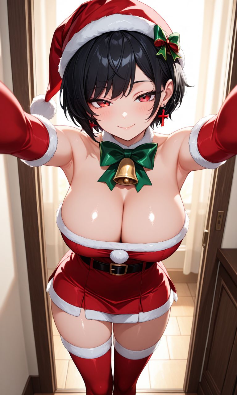 1, 4k, absurd, ai, ai generated, amazing, angle, at, back, background, bare, behind, below, belt, bibi (brawl stars), black, blurred, box, brawl stars, break, breasts, brown choker, christmas, cowboy, gloves, hat, headpiece, henstarsbs, high highs, indoors, shoulders, skin, skirt, sleeves, smile, smiling, solo, stockings, suit, supercell, thick thighs, thigh-high, thighhighs, thighs
