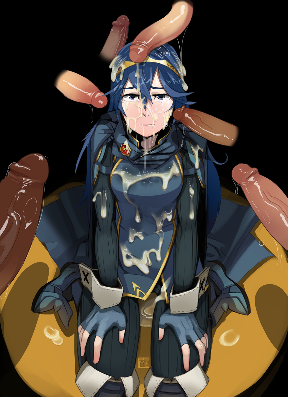 1girls 2016 2d 6boys bad_pixiv_id blue_eyes blue_hair bukkake clothed_female cum cum_everywhere cum_on_breasts cum_on_cheek cum_on_clothes cum_on_hair cum_pool excessive_cum facial female femsub fire_emblem fire_emblem_awakening gangrape kneeling long_blue_hair lucina_(fire_emblem) male maledom multiple_boys multiple_penises nintendo penis penis_on_hair penis_on_head polyle princess rape royalty source_request straight surrounded_by_penises sweat tagme tomboy uncomfortable