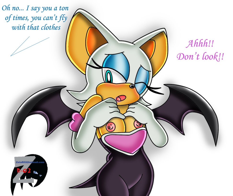 anthro broken_english exposed_breasts furry rouge_the_bat sega sonic_(series) straight_hair tagme zetar02