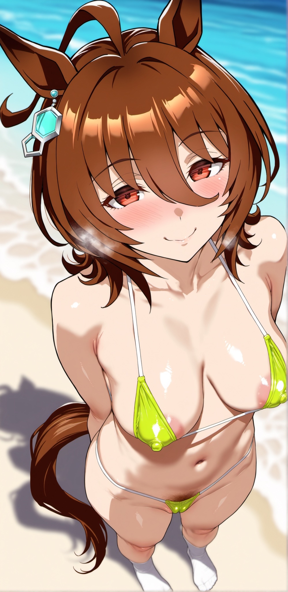 1girls, agnes tachyon (umamusume), ai generated, animal ears, anthropomorphization, artist request, eyes, female, hair, legs, skin, tagme, umamusume, umamusume pretty derby, young