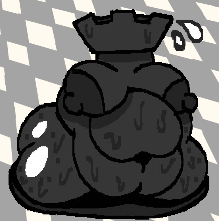 animate inanimate, belly, belly bulge, breasts, chess, chess piece, fat, female, female only, obese female, rook (chess), sweat, sweating, tagme, tagme (artist), what