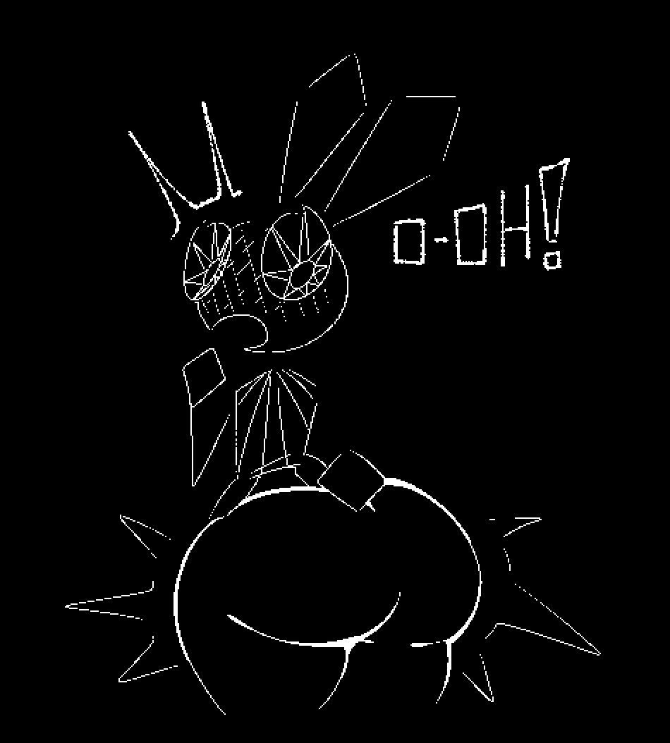 ass, ass focus, breakcoreyuri, female focus, female only, looking back, rabbit ears, rabbit tail, shocked expression, vib-ribbon, vibri