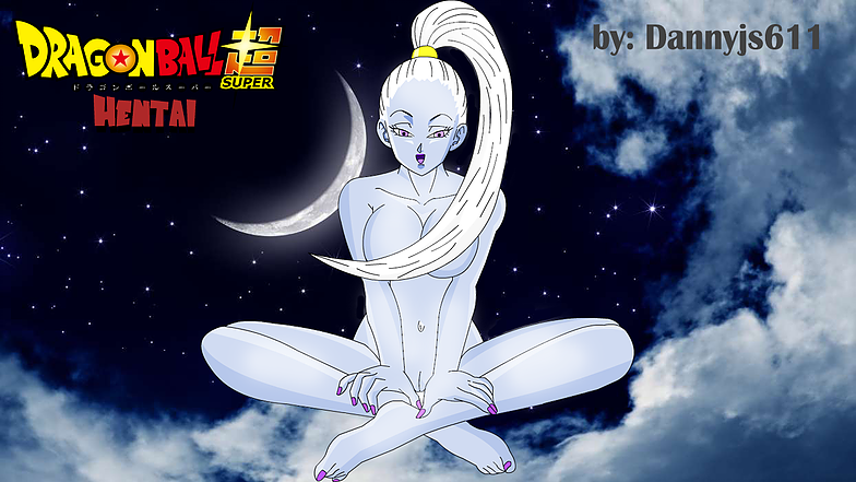 1girls angel angel_(dragon_ball) artist_name blue_skin breasts crossed_legs dannyjs611 dragon_ball dragon_ball_super feet female female_only looking_at_viewer navel nude nude_female open_mouth ponytail purple_eyes purple_nails purple_toenails toes universe_6 universe_6/universe_7 vados white_hair