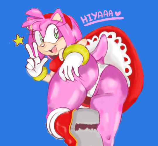 amy_rose female female_only solo sonic_(series) squidapple tagme