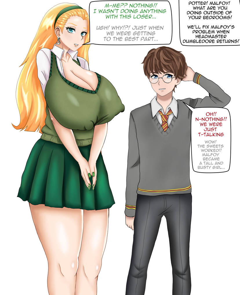 artist request, breast expansion, breasts, deracse, dracia malfoy, draco malfoy, female, gender bender, genderswap (mtf), harry potter, mtf crossgender, mtf transformation, rule 63, transformation
