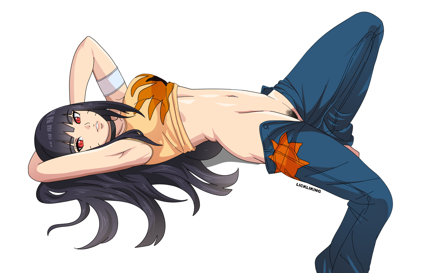 boruto: two blue vortex, clothed, clothed female, female, female only, lickliking, naruto, naruto (series), red eyes, seductive, showing off, teenage female, teenager, undressing, uzumaki himawari