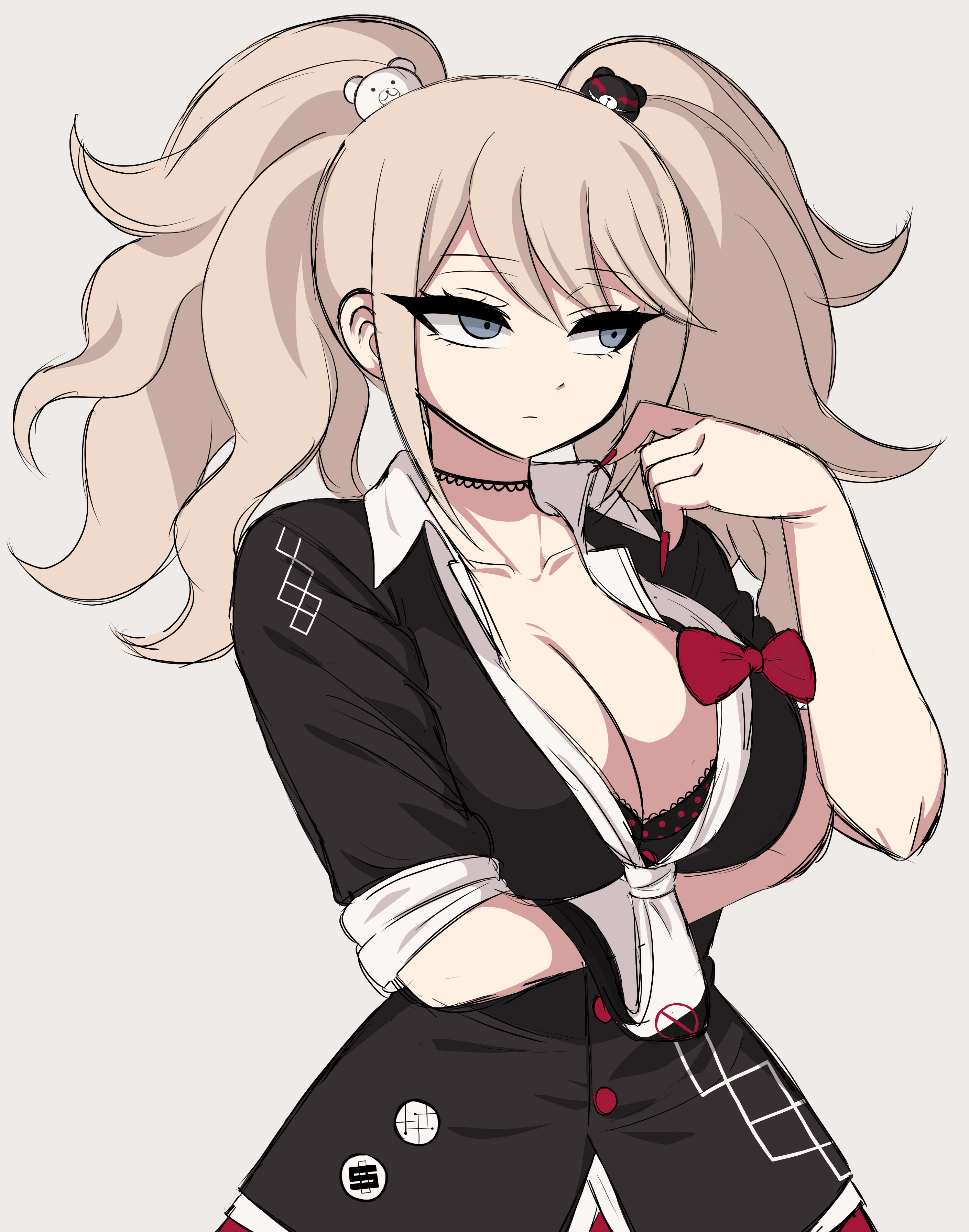 big breasts, danganronpa, edgj, junko enoshima, solo
