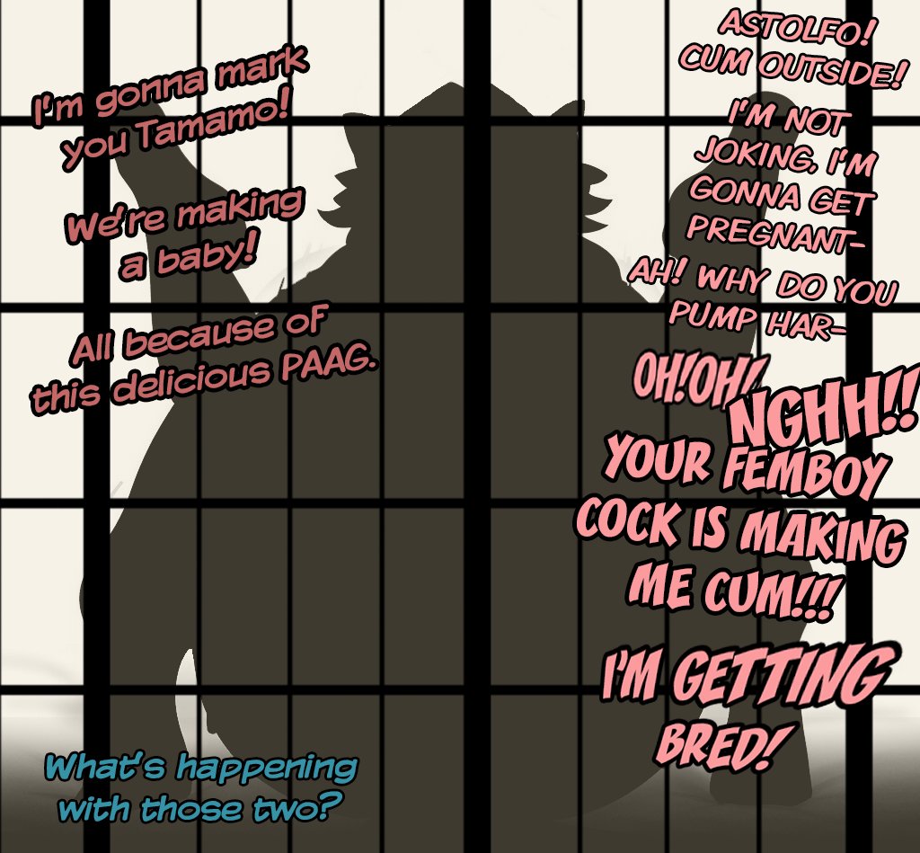 1boy, 1girls, ai generated, ambiguous penetration, ass, astolfo (fate), behind view, blush, cheating, chiodokan, cucked by femboy, dirty talk, english, english text, fate (series), fate/grand order, female, femboy, femboy on female, fox ears, fox girl, fujimaru ritsuka (male), legs up, male, mating press, pink hair, round ass, sex, shadow, silhouette, silhouette sex, straight, tamamo no mae (fate), text