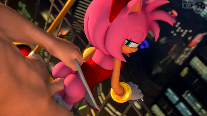 1boy 1girls 2023 20s 3d amy_rose animated animated anthro ass balcony big_penis bottomwear building city clothing digital_media_(artwork) duo eulipotyphlan female genitals hedgehog hi_res human human_on_anthro interspecies longer_than_10_seconds male male/female mammal meklab mobian_(species) mp4 outside penis pink_body rodent sega sex shorter_than_30_seconds size_difference skirt smile sonic_(series) sonic_the_hedgehog_(series) tagme tail