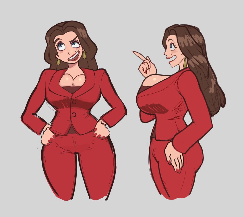 2knsfw1, ass, big ass, big breasts, breasts, female, huge breasts, pauline, pauline (mario), super mario odyssey