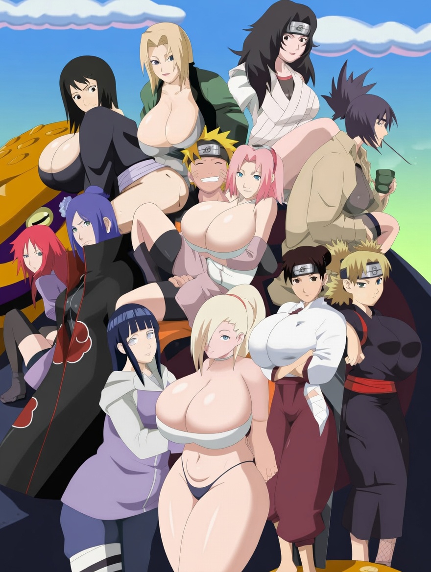 11girls, 1boy, 6+girls, age difference, ai generated, ass, big ass, big breasts, black hair, blonde hair, blue hair, breasts, breasts bigger than head, female, harem, haruno sakura, huge breasts, hyuuga hinata, ino yamanaka, konan, kurenai yuhi, large breasts, long hair, male, mitarashi anko, multiple girls, naruto, naruto (series), naruto shippuden, older female, pink hair, ponytail, red hair, sakura haruno, shizune, straight, temari, tenten, thick thighs, thighs bigger than head, tsunade, uzumaki karin, uzumaki naruto, yamanaka ino, yuuhi kurenai