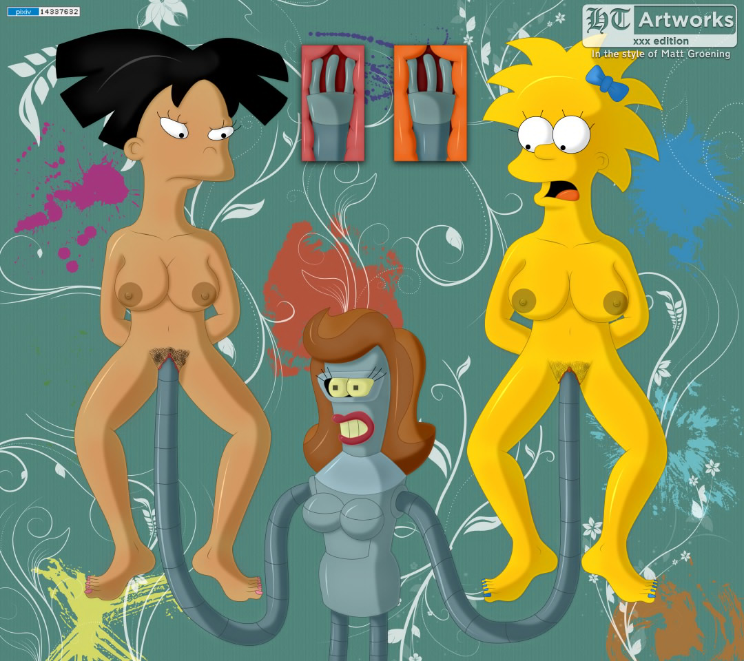 amy_wong bender_bending_rodriguez breasts clitoris coilette_(futurama) crossover fisting futurama ht_lgbtq_artworks lesbian maggie_simpson mtf_transformation pubes pussy rule_63 tagme the_simpsons yellow_body yuri