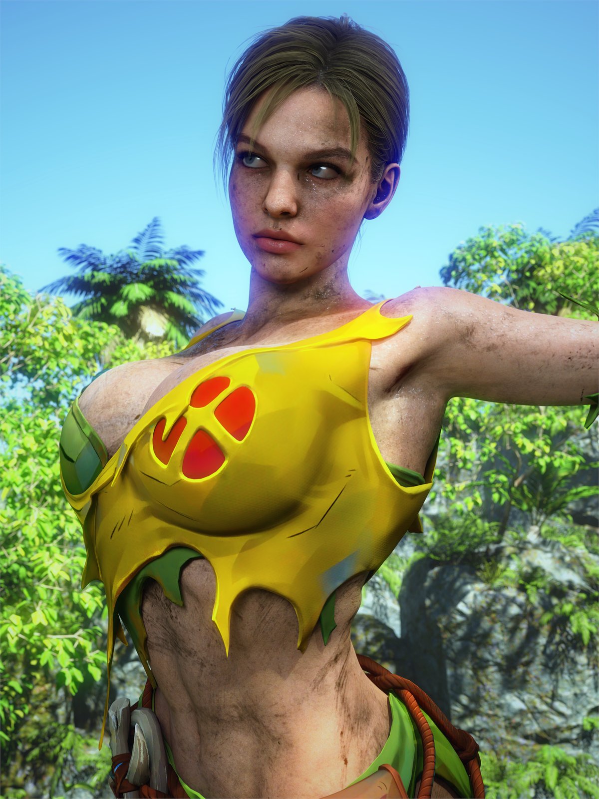 1girls 3d big_ass big_breasts breasts capcom cosplay crossover crossover_cosplay curvaceous curvy curvy_figure female hips huge_ass huge_breasts jill_valentine jill_valentine_(blonde) large_ass large_breasts light-skinned_female light_skin marvel marvel_comics mature mature_female resident_evil resident_evil_5 rogue_(x-men)_(cosplay) slim_waist thick thick_hips thick_legs thick_thighs thighs voluptuous waist wide_hips word2 x-men