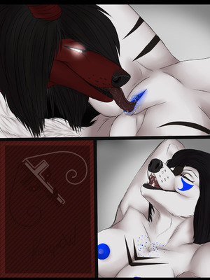 anthro canine demon exodack female fox kangrow licking lumi_tamesis lumisnowkflake mammal oral pussy sex tongue tongue_out