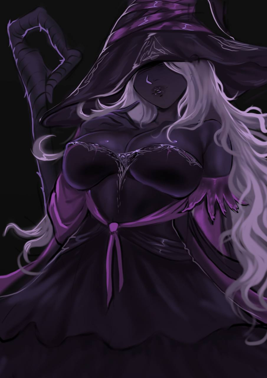 1girls, 2d, alternate version at source, alternate version available, bandai namco, big breasts, breasts, elden ring, elden ring nightreign, fanart, female, fromsoftware, hatsukiowil, pinup, recluse (nightreign)