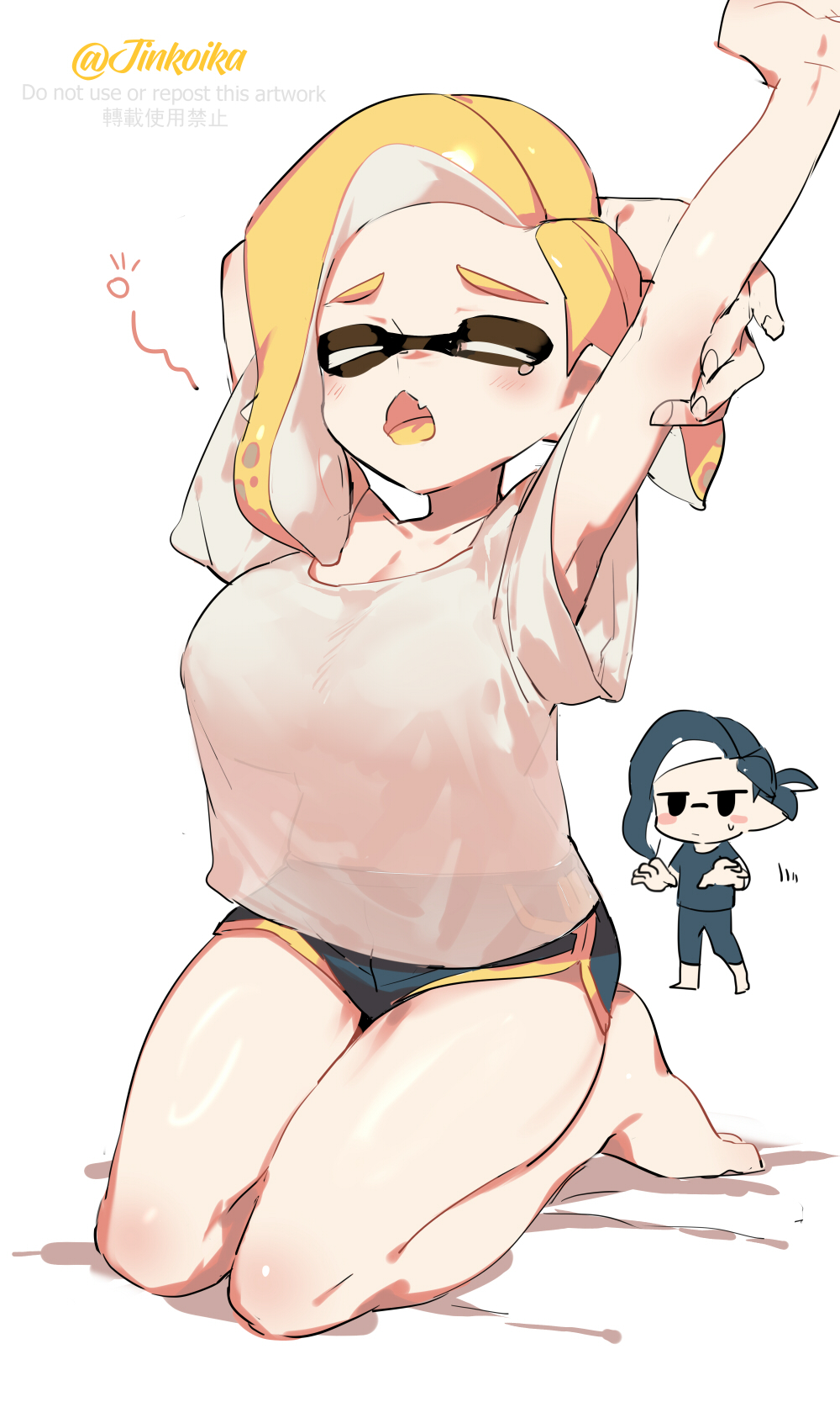 big_breasts breasts inkling inkling_girl jinkoika splatoon