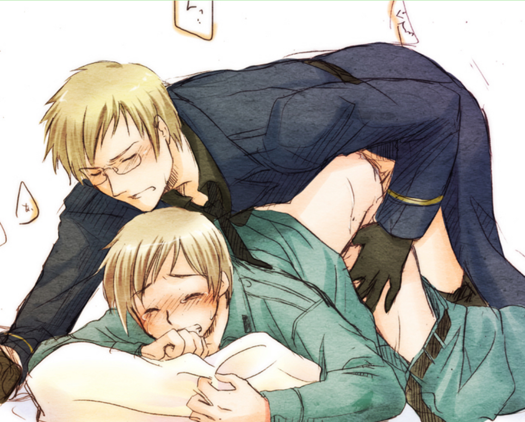 2boys, anal, axis powers hetalia, berwald oxenstierna, finland (hetalia), gay, male, male only, male/male, plain background, sweden (hetalia), tino vainamoinen, yaoi