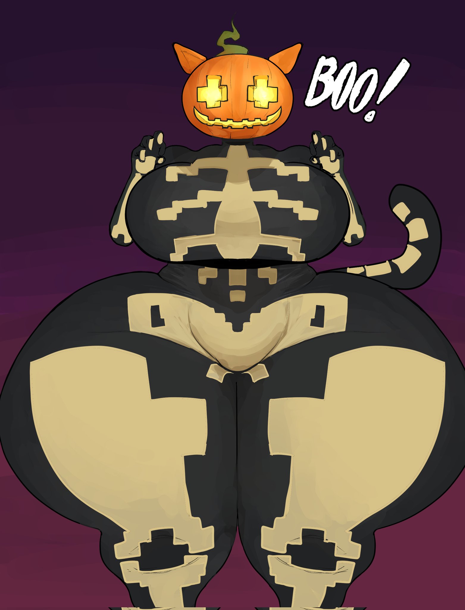 1 anothercat, ambiguous gender, anothercat, ass, ass bigger than breasts, ass bigger than head, ass bigger than torso, big ass, big breasts, breasts, cat tail, catgirl, epic games, female, female only, fortnite, furry, furry female, furry only, glowing, glowing eyes, halloween, huge ass, huge breasts, hyper, hyper ass, hyper breasts, pumpkin, pumpkin head, skeleton costume, solo, solo female, spice (fortnite), tail, thick, thick ass, thick thighs