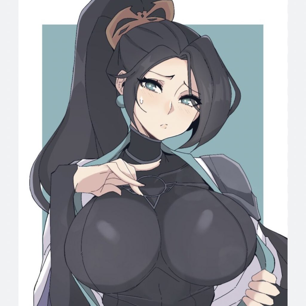 breasts, female, green eyes, sage (valorant), valorant