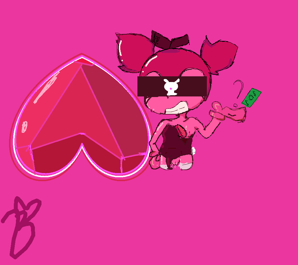 1girls art breasts bunny censor_bar censored_eyes drawing evil female gem gem_on_chest gilr girl mad messy_hair nipples one_breast_out pink_background pink_body pink_hair pink_nipples pink_skin playboy playboy_bunny pussy pussy_juice sketch spinel spinel_(steven_universe) steven_universe suit sweat thighs villain woman_only yuri