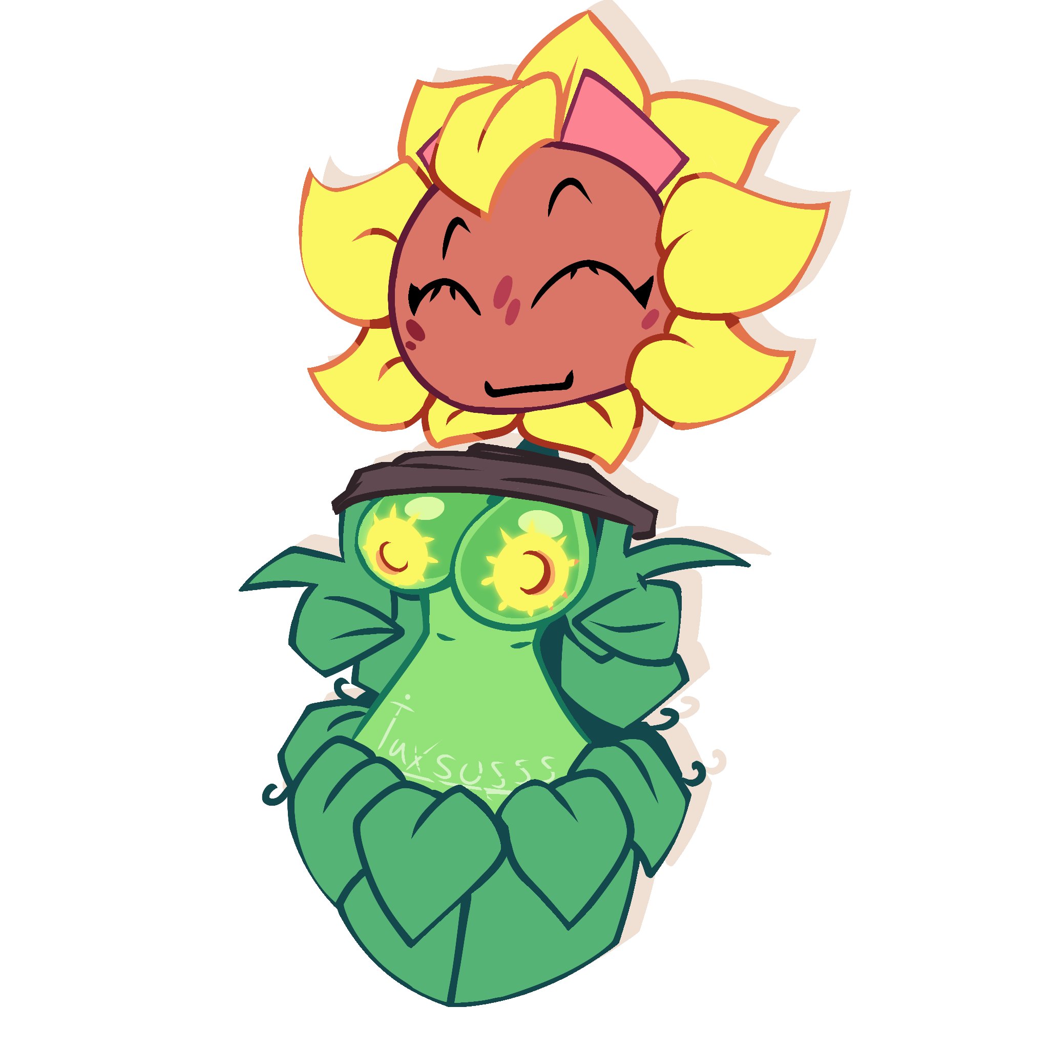 1girls, anthro, anthrofied, ass, breasts, female, flora fauna, plant, plant girl, plant humanoid, plantie, plants vs zombies, plants vs. zombies, popcap games, pussy, solar flare (pvz), sunflower (pvz), taxsusss