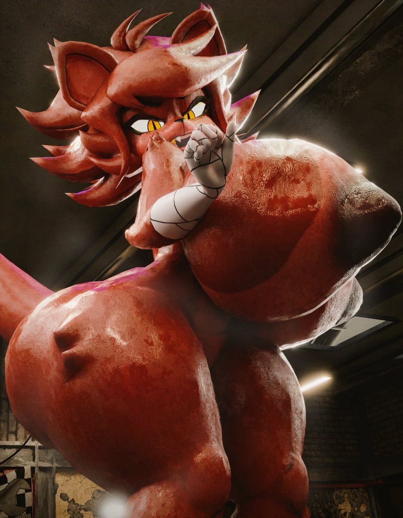 3d, animatronic, cryptiacurves, fexa, five nights at freddy's, fredina's nightclub, hyper breasts, rmb7677, solo