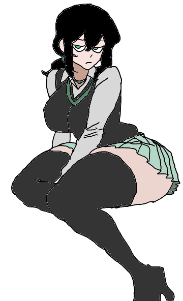 hoofandmego (artist), milf, original, renee graves, tagme, the coffin of andy and leyley, thighhighs