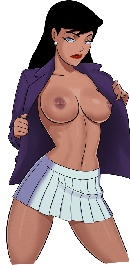 1girls, bare shoulders, belly, black hair, breasts, dc, dc comics, dcau, female, female only, large breasts, legs, lips, lipstick, lois lane, lois lane (dcau), long hair, makeup, navel, nipples, sideboob, skirt, solo, sunsetriders7, superman (series), superman: the animated series, tagme, thighs, topless