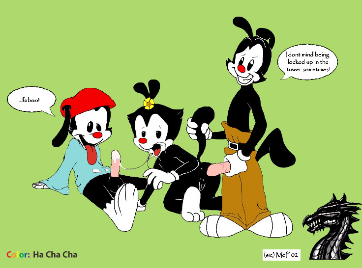 2002 animaniacs clothing doggy_style dot_warner flower ha_cha_cha incest male/female princess royalty sex straight wakko_warner yakko_warner