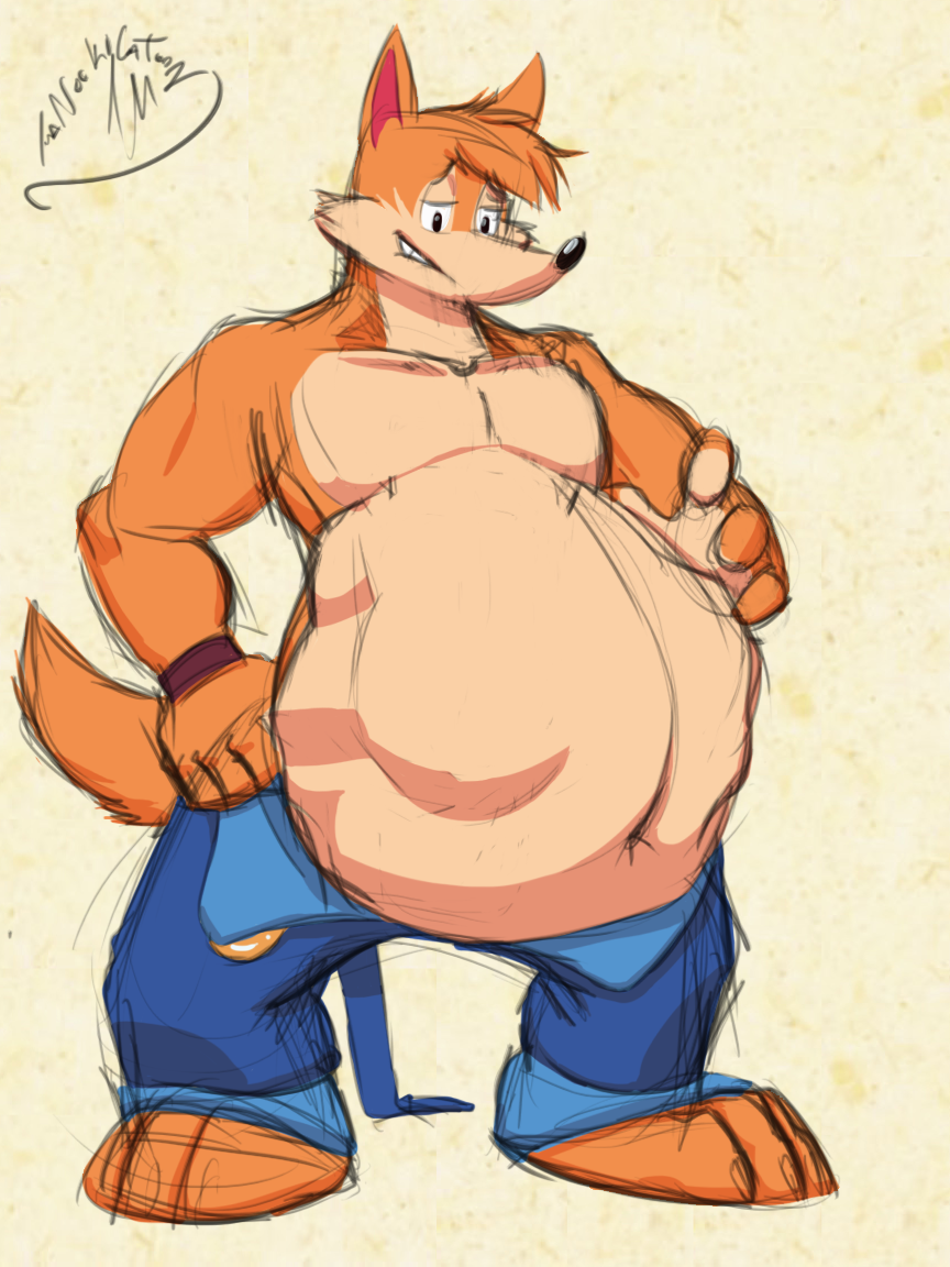 canine clothing male mammal slightly_chubby solo tanookicatoon tanookicatoon_(artist) vore wolf wuffle wuffle_(webcomic)