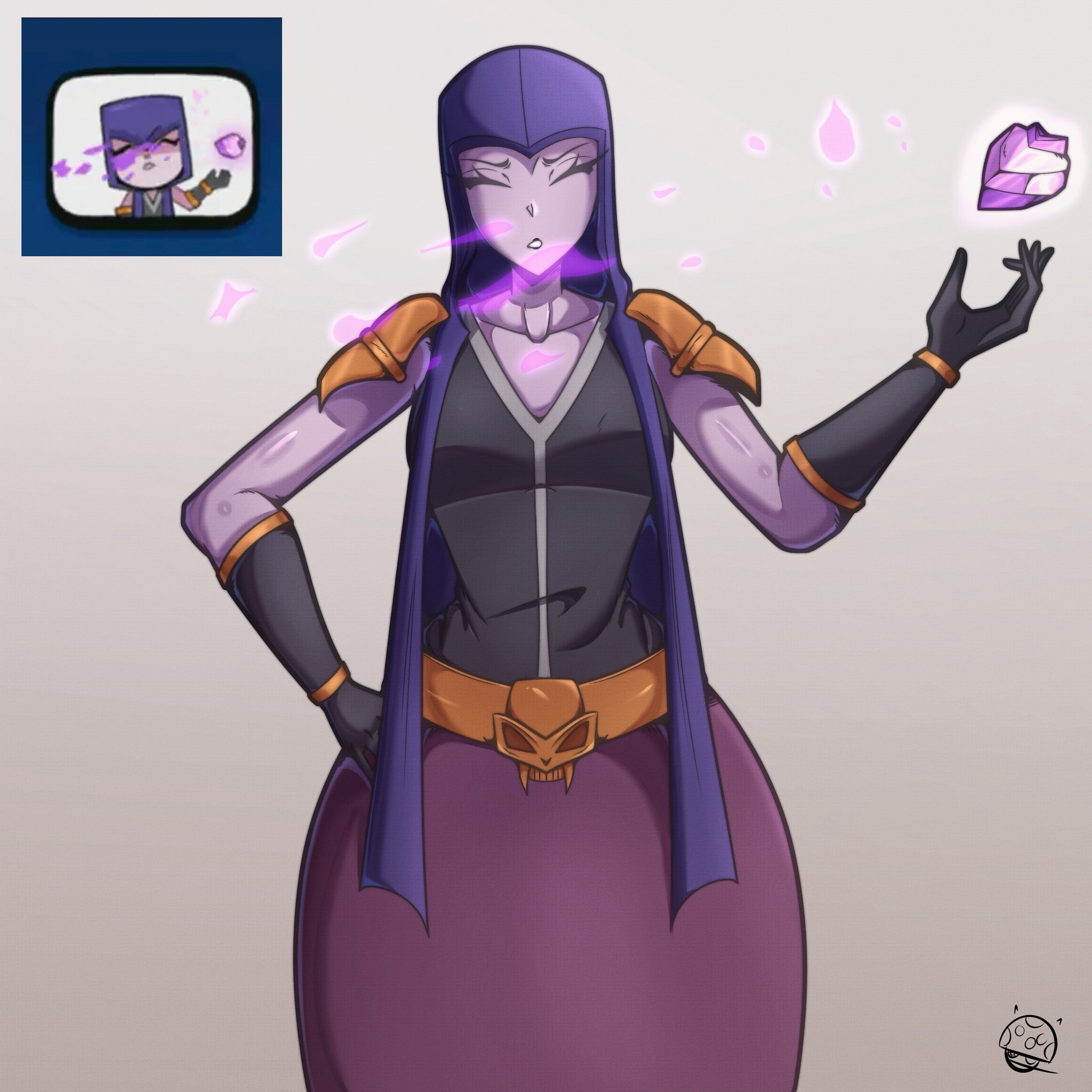 1girls, breasts, clash (series), clash of clans, clash royale, female, supercell, tagme, tr yithaz, witch (clash of clans), witch (clash royale)