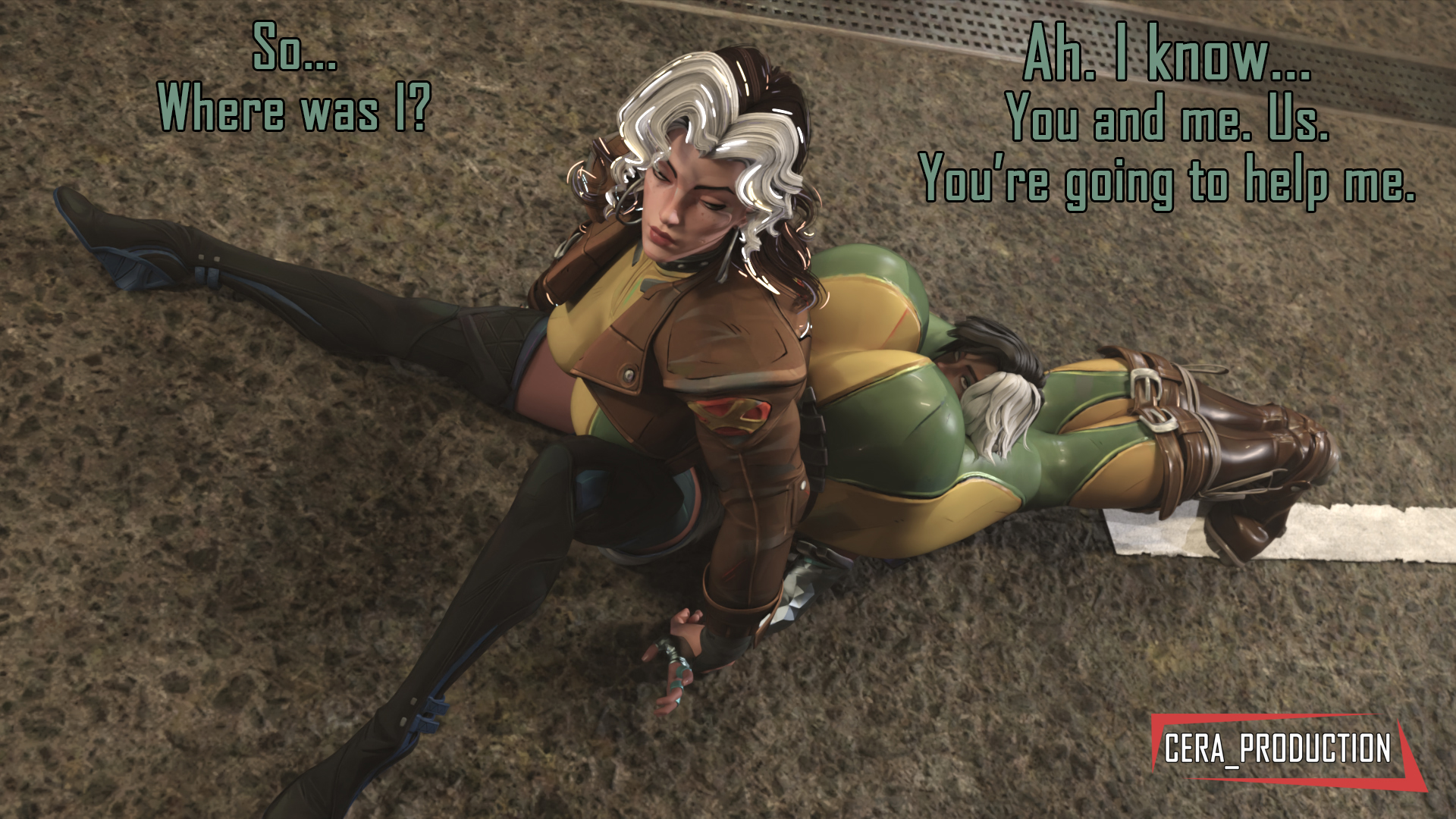 dominant, dominant female, headscissor, headscissors, luna snow, luna snow (marvel rivals), marvel, marvel rivals, rogue (marvel rivals), rogue (x-men), smothering, smothering ass, thick ass, thick thighs