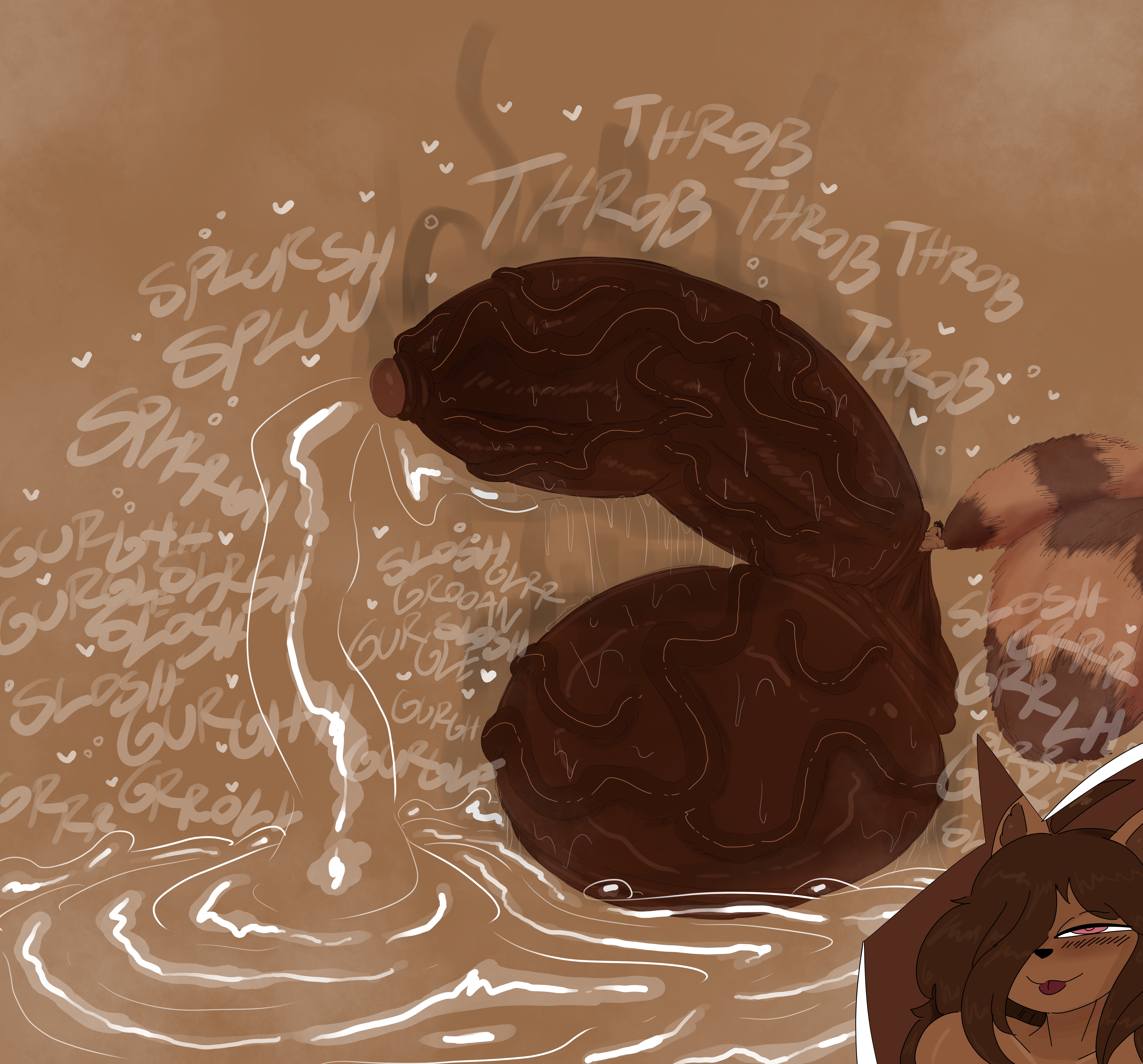abyssal (abyssalkurai), alternate version available, anthro, balls, cum everywhere, cum explosion, cum flood, cum flooding, excessive genital fluids, excessive precum, furry, huge balls, huge cock, huge testicles, hyper, hyper balls, hyper genitalia, hyper penis, hyper testicles, large balls, large penis, large testicles, massive balls, massive cock, massive penis, no humans, penis, precum, precum ejaculation, precum flooding, precumming, slinkmayker, smug, smug face, smug grin, solo, tanuki, tanuki balls, tanuki ears, tanuki tail, vein, veins, veiny penis