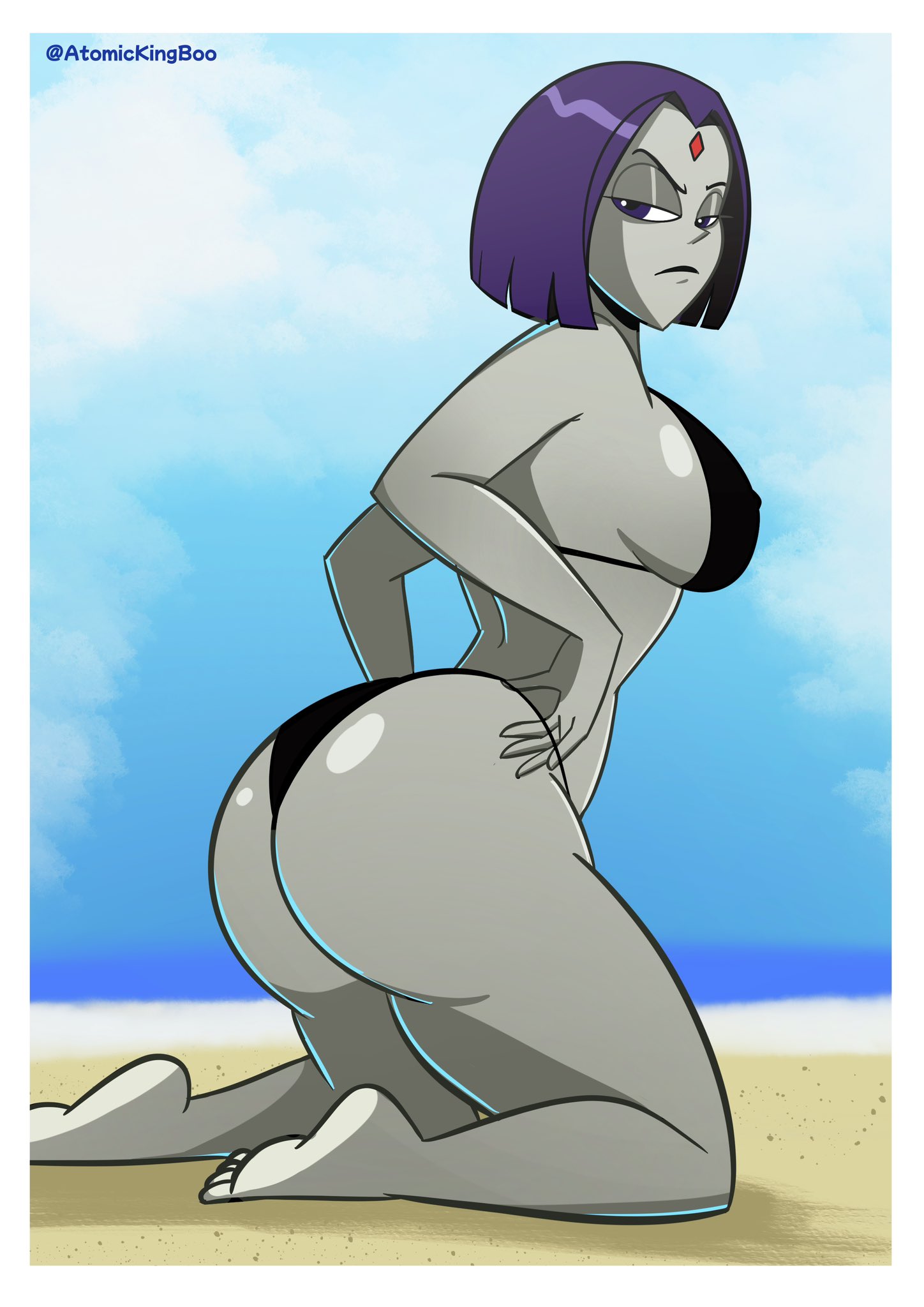 1girls, ass, atomickingboo, big ass, big breasts, breasts, bust, busty, cambion, cartoon network, chest, curvaceous, curvy, curvy figure, dc, dc comics, demon, demon girl, digital media (artwork), female, forehead jewel, half demon, hero, heroine, hips, hourglass figure, huge ass, huge breasts, human, large ass, large breasts, legs, purple hair, rachel roth, raven (dc), slim waist, teen titans, thick, thick hips, thick legs, thick thighs, thighs, top heavy, voluptuous, waist, warner bros, warner brothers, wide hips