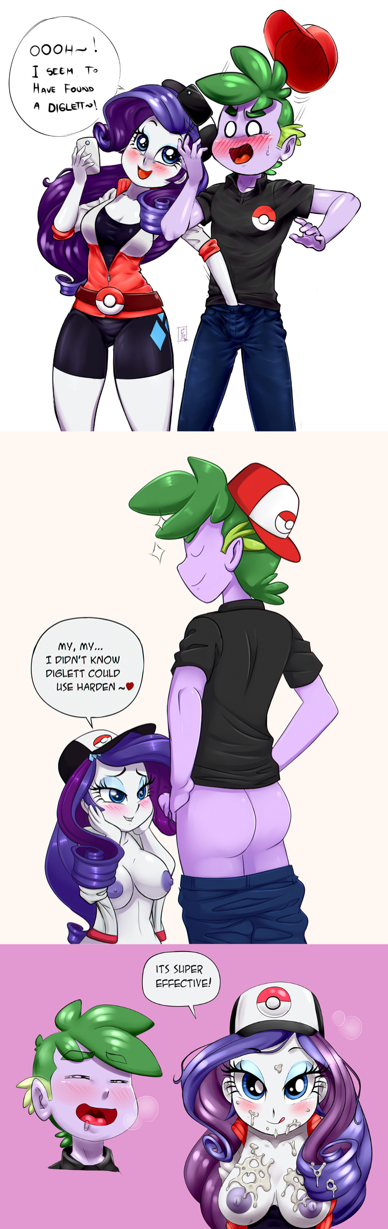 1boy 1girls anthro anthrofied big_breasts blowjob blue_eyes blush comic cum cum_drip cum_in_mouth cum_on_breasts cum_on_face cumshot cute english english_text equestria_girls equestria_girls-ified eyebrows female friendship_is_magic funny green_eyes green_hair groping hasbro humanized humanoid humanoidized long_hair long_hair_female looking_at_another makeup male male/female male_penetrating male_penetrating_female my_little_pony pia-sama pointy_ears pokemon purple_body purple_hair purple_penis purple_skin rarity_(eg) rarity_(mlp) sex simple_background smooth_skin spike_(mlp) text tight_clothes tight_clothing tight_pants white_background white_body white_skin wholesome x-ray