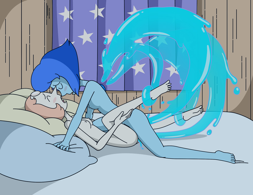 2girls accurate_art_style area_(artist) closed_eyes gem_(species) lapis_lazuli_(steven_universe) multiple_girls pearl_(steven_universe) steven_universe tagme yuri