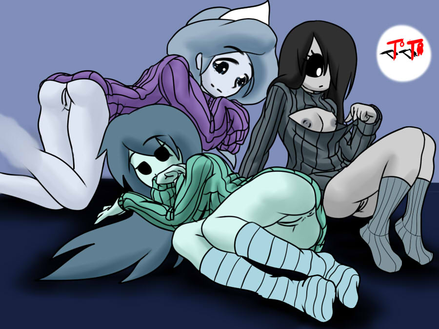 anus, ass, black hair, cute, erma, erma williams, female, maya labo, mob face, oh my ghost, spooky (shojs), spooky's house of jump scares, suicidetoto, tagme