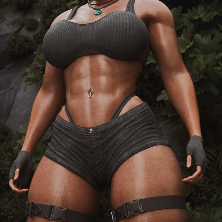 1girls, 3d, abs, ass, athletic, big ass, big breasts, bolt on tits, breast implants, breasts, enhanced breasts, fake breasts, female, fingerless gloves, kisxsfm, lara croft, lara croft (survivor), muscular, muscular female, shorts, silicone, silicone implants, thick thighs, thong straps, thong visible, tomb raider, tomb raider (survivor)